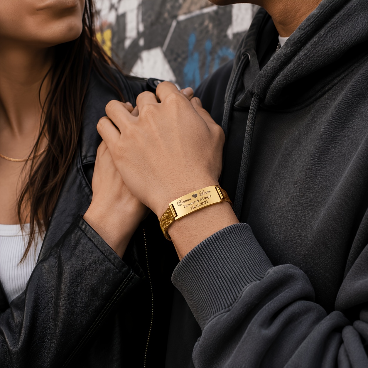 Personalized Engraved 304L Stainless Steel ID Bracelet